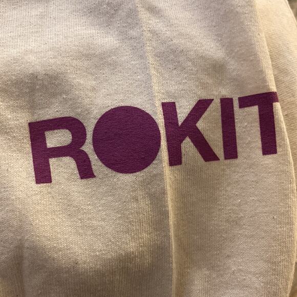 NWT Rokit No Problem Long Sleeve Tee in Cream Sz Large - Picture 13 of 13